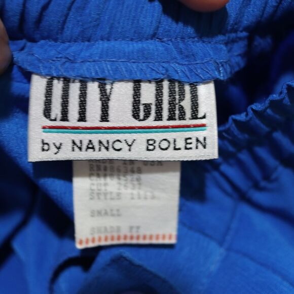 City Girl by Nancy Bolen Blue Vintage Slacks Pants Small - Picture 7 of 14